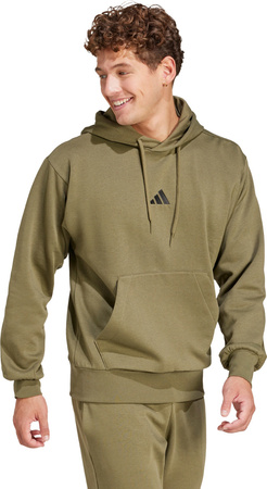 Bluza męska adidas Essentials Feelcozy Fleece oliwkowa JE3799
