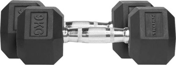 Hantle Thorn Fit Hex Rubber Dumbbell 9,0 kg x 2 szt.