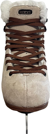 Łyżwy figurowe damskie Roces Suede Eco-Fur beżowo-brązowe 450702 00001