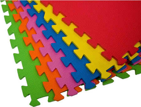 Mata puzzle piankowe eva 60x60 kpl. 6szt 10mm Enero mix kolor