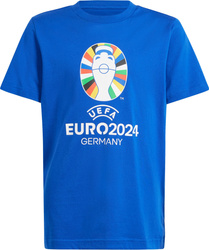 Koszulka dla dzieci adidas Official Emblem niebieska IT9309