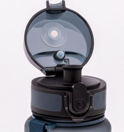 Bidon butelka na wode ze słomką z uchwytem IQ Kahi moonlit 600 ml niebieski