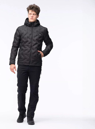 Męska kurtka puchowa z kapturem pikowana Elbrus Allio Primaloft rozmiar XXL