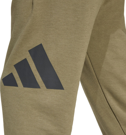 Spodnie męskie adidas Essentials Big Logo French Terry oliwkowe JE8970