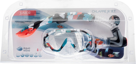Zestaw do nurkowania dziecięcy maska fajka Aquawave Chlappie Jr set czarny