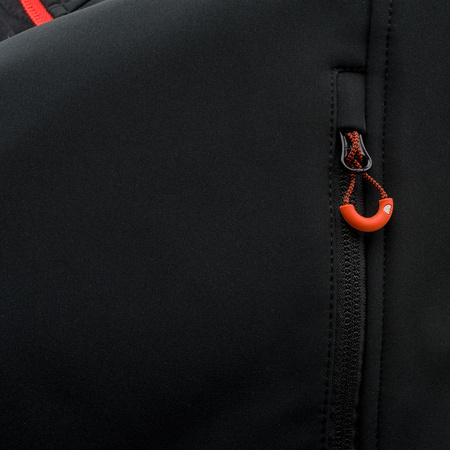 Męski Softshell Iver black/spicy orange/asphalt rozmiar xxxl