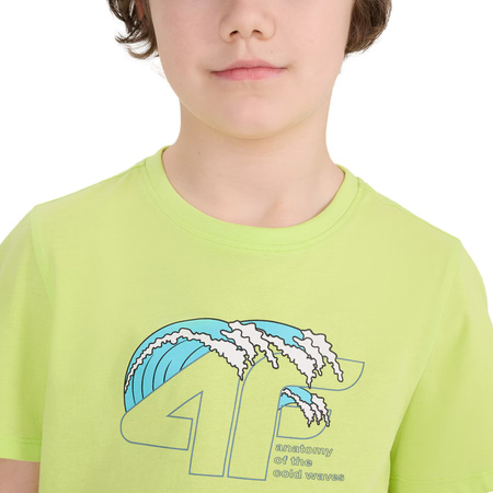 Koszulka dla chłopca 4F M1917 soczysta zieleń 4FJWSS25TTSHM1917 45S