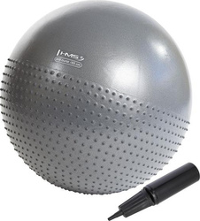 Piłka gimnastyczna masujaca fitness HMS yb03n 65cm szara