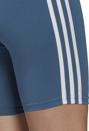 Spodenki damskie adidas Essentials 3-Stripes Bike Shorts niebieskie HD1803
