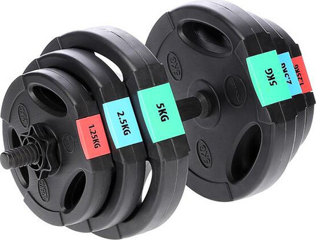 Zestaw sztanga i sztangielki kompozytowe treningowe HMS SGSP60 62 kg