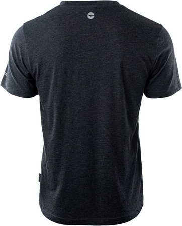 Męska koszulka bawełniana Hi-tec Plain ciemnoszara rozmiar XXL