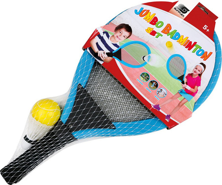Zestaw rakietek do badmintona 2 rakietki 1 piłka 1 lotka Sunflex Funsport Jumbo Set 53588
