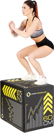 Skrzynia plyometryczna soft HMS Premium PYB01 750x600x500mm