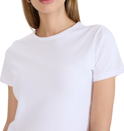 Koszulka damska 4F F2255 biała 4FWMM00TTSHF2255 10S