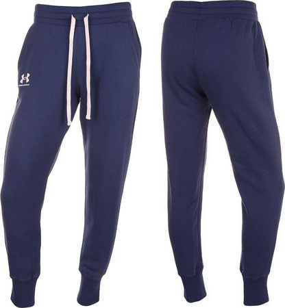 Spodnie damskie Under Armour Rival Fleece Joggers niebieskie 1356416 404