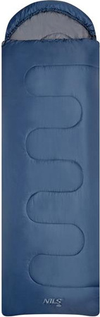 Śpiwór Nils camp nc2107 190 30x75cm granatowo-szary