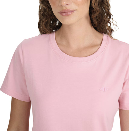Koszulka damska 4F F2356 jasny róż 4FWMM00TTSHF2356 56S