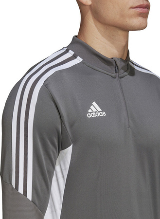Bluza męska adidas Condivo 22 Training 1/2 zip szaro-biała HD2312