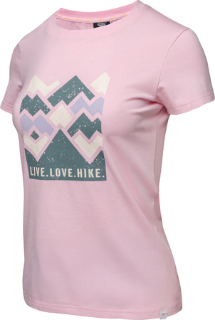 Damska Koszulka Z Krótkim Rękawem Lady Aldys fiery red/white/french blue rozmiar M