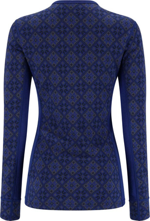 Damska bluza termoaktywna wełna Merino Kari Traa Rose Ls azure rozmiar S