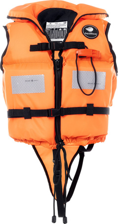Kamizelka ratunkowa asekuracyjna 100n Junior fluo pomarańczowa rozmiar Child