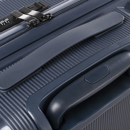 Walizka podróżna na kółkach twarda Iguana Sydney 60 navy 60 litrów