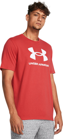 Koszulka męska Under Armour Sportstyle Logo czerwona 1382911 814