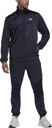 Dres męski adidas Satin French Terry Track Suit granatowy HI5396