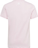 Koszulka dla dzieci adidas Essentials Linear Logo Cotton Slim Fit Tee różowa IC3152