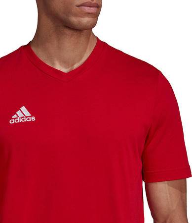 Koszulka męska adidas Entrada 22 Tee czerwona HC0451
