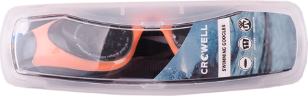 Okularki pływackie dla dzieci Crowell Splash czarno-pomarańczowe 04
