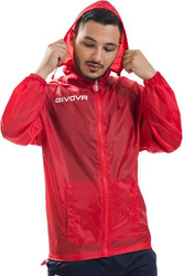 Kurtka Givova Rain Basico czerwona RJ001 0012