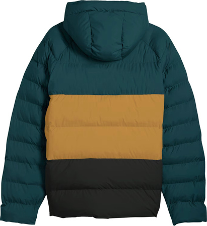 Kurtka męska Puma Mono Hooded zielono-brązowo-czarna 688367 75