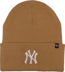 Czapka zimowa New York Yankees beżowa B-HYMKR17ACE-KHB