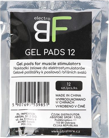 Nakładki żelowe do elektrostymulatorów NN gel pads 12 sztuk