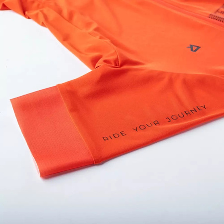 Koszulka rowerowa dziecięca Radvik Bravo Jrb pomarańczowa rozmiar 158