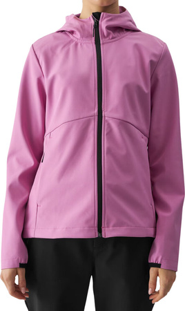 Kurtka damska softshell 4F F285 różowa 4FWAW24TSOFF285 54S