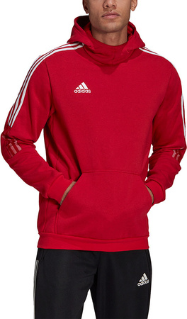 Bluza męska adidas Tiro 21 Sweat Hoody czerwona GM7353