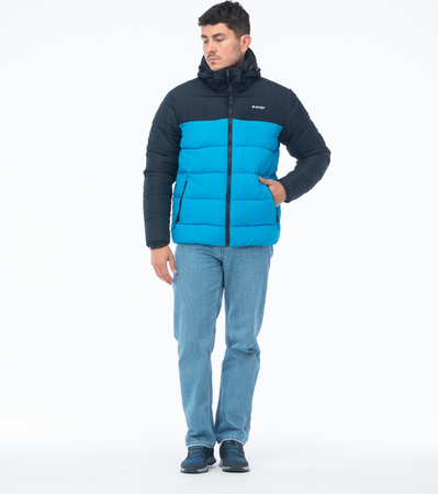 Męska Kurtka Zimowa Pikowana Varmi Ii dark grey melange rozmiar L