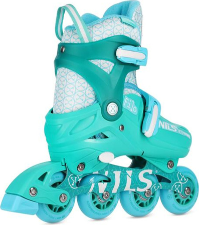 Łyżworolki rolki regulowane Filo Nils Extreme NA13102 zielone rozmiar M 34-37