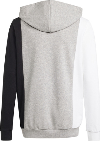 Bluza dla dzieci adidas CB FT HD szaro-biało-czarna IP0386