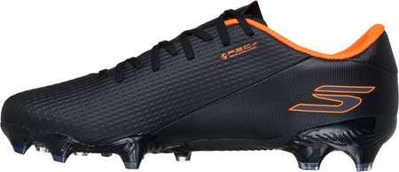 Buty piłkarskie Skechers Academy Gold FG SKX_2 czarno-pomarańczowe 252116 BKOR