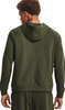 Bluza z kapturem kangurka męska Under Armour Rival Fleece Logo HD oliwkowa 1379758 390