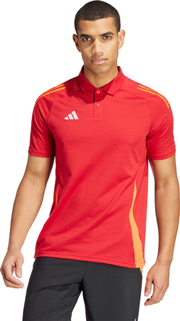Koszulka męska adidas Tiro 24 Competition Polo czerwona IR7563