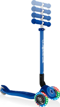 Hulajnoga balansowa 3-kołowa Globber Primo Foldable Plus Lights Navy Blue 439-100