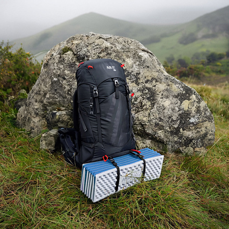 Karimata składana turystyczna trekkingowa z aluminiowym XPE 195×60×1,5 cm