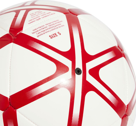 Piłka nożna adidas Starlancer Club biało-czerwona JM1800