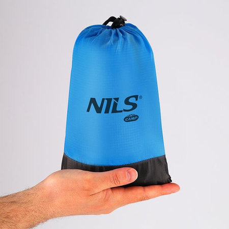Mata turystyczna piknikowa plażowa ripstop Nils camp NC1716 niebieska 210x200cm