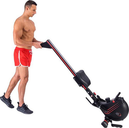 Wioślarz magnetyczny treningowy domowy HMS wymiary 187 x 58 x 47 cm