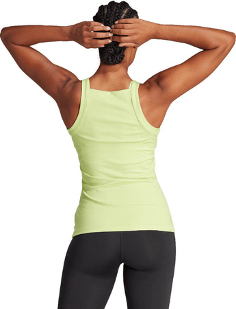 Koszulka damska adidas Top Aeroready Train Essentials Minimal Branding zielona HZ5628